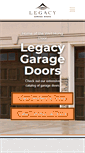 Mobile Screenshot of legacygaragedoorsbc.com